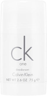 Calvin Klein CK One Unisex Deodorant Stick, Citrus & Aromatic Fragrance with Notes of Green Tea, Nutmeg, 75G