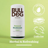 Bulldog Skincare Original Roll on Natural Deodorant, White, Patchouli, 75 Ml (Pack of 2)