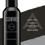 Essentials Quad Pack for Him – 4 X 50Ml Mens Aftershave Gift Set (No1, No3, No9, No10) – Long-Lasting Eau De Parfum with Fresh, Masculine Notes – Luxury Perfume for Men – Made in England