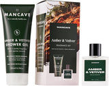 Amber & Vetiver Men'S Fragrance Gift Set, 50Ml Amber & Vetiver Eau De Toilette, 200Ml Shower Gel, Perfume Set, Mans Fragrance Kit, Present Idea for Him