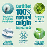 - Natural Deodorant Roll on - Unscented - 100% Natural Origin Ingredients - Vegan - Suitable for Men, Women & Kids - 75Ml