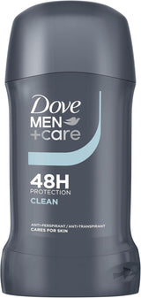 Dove Men+Care Clean Comfort Anti-Perspirant Deodorant Stick with Moisturising Cream, 48-Hour Protection, 50 Ml, Pack of 6