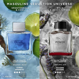 Perfumes - Power of Seduction - Eau De Toilette Spray for Men - Long Lasting - Masculine, Elegant and Sexy Fragance - Lavender, Apple and Woody Notes - Ideal for Day Wear - 100 Ml