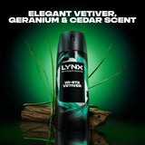 Fine Fragrance Collection White Vetiver Premium Body Spray Men'S Deodorant Infused with an Elegant Vetiver, Geranium and Cedar Scent for 72 Hours of Freshness 150 Ml