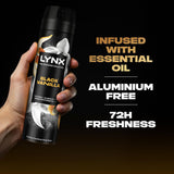 Fine Fragrance Collection Black Vanilla Premium Body Spray Men'S Deodorant Infused with Vanilla, Orange & Sandalwood Essential Oils for 72 Hours of Freshness 200 Ml