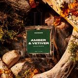Amber & Vetiver Men'S Fragrance Gift Set, 50Ml Amber & Vetiver Eau De Toilette, 200Ml Shower Gel, Perfume Set, Mans Fragrance Kit, Present Idea for Him
